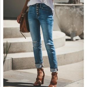 Distressed skinnies from Vici